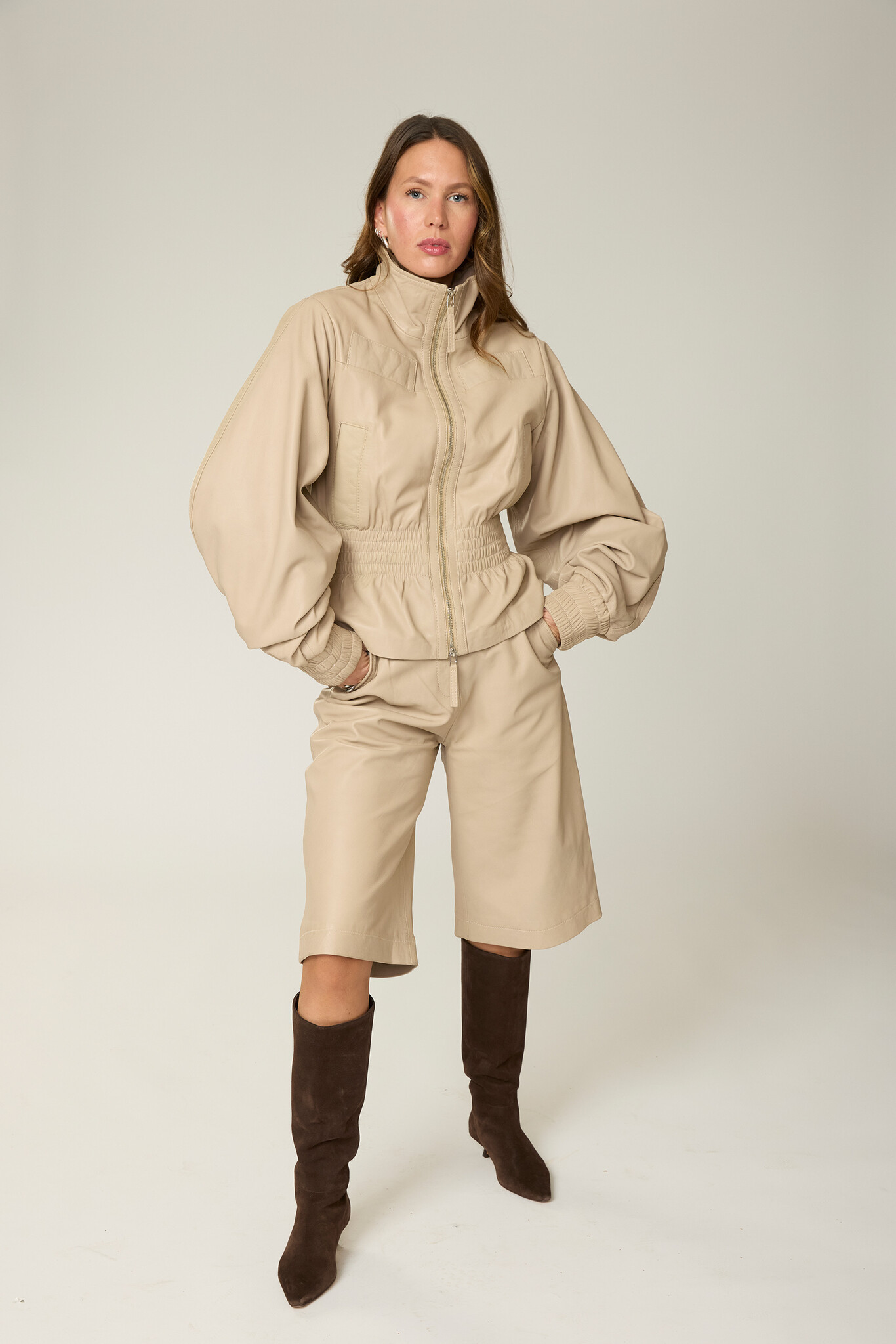 Goosecraft Goosecraft Jas Sadie Jacket Lavender Humus Wit
