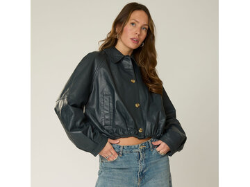Goosecraft Goosecraft Jas Brigit Collar Bomber Antra Grijs