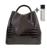 ViaMailBag ViaMailBag Tas Coral Z01 Croco Bruin