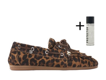 Via Vai VIA VAI Loafers June Shelby met bontvoering  62418-02-1005 Luipaard