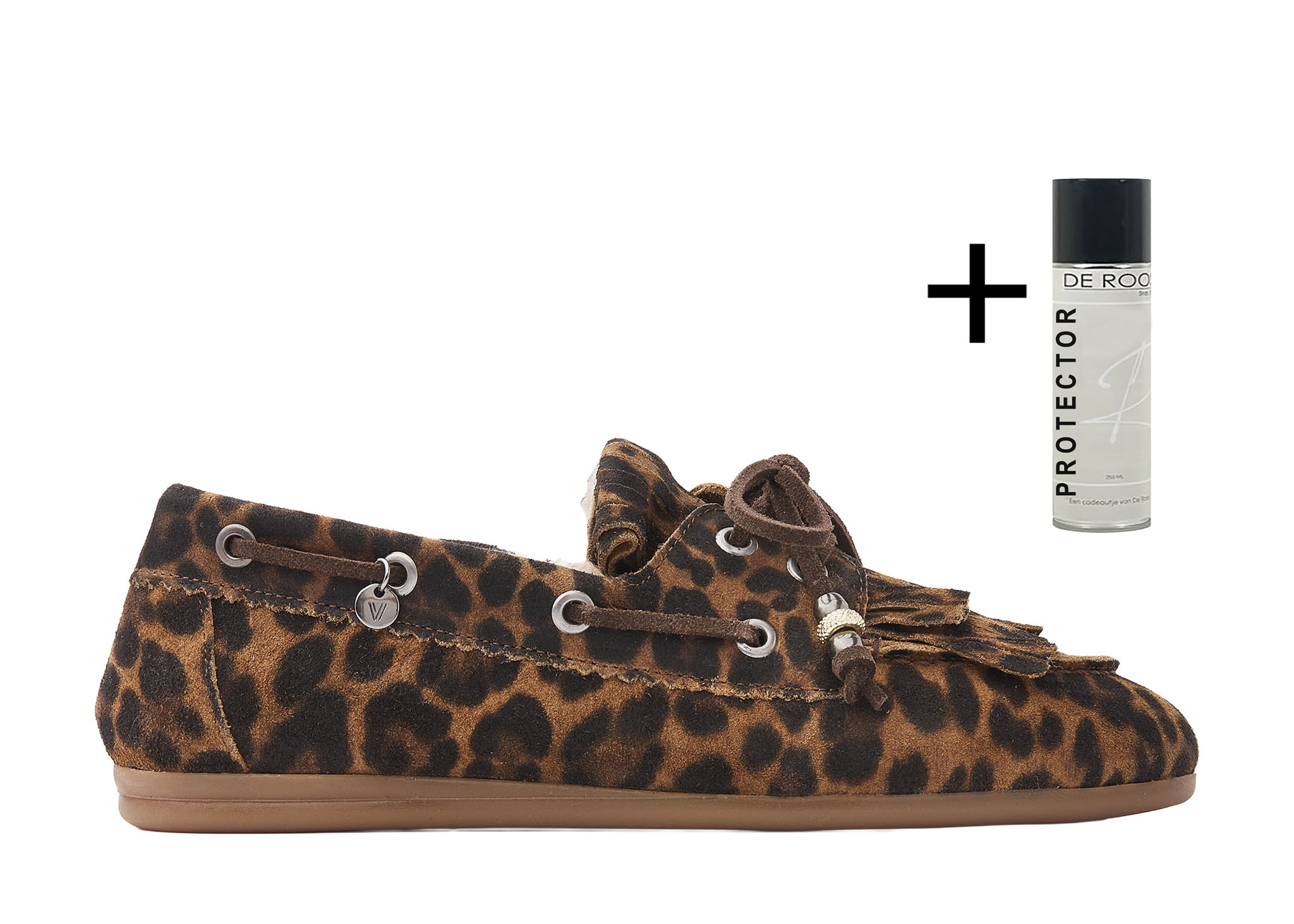 Via Vai VIA VAI Loafers June Shelby met bontvoering  62418-02-1005 Luipaard