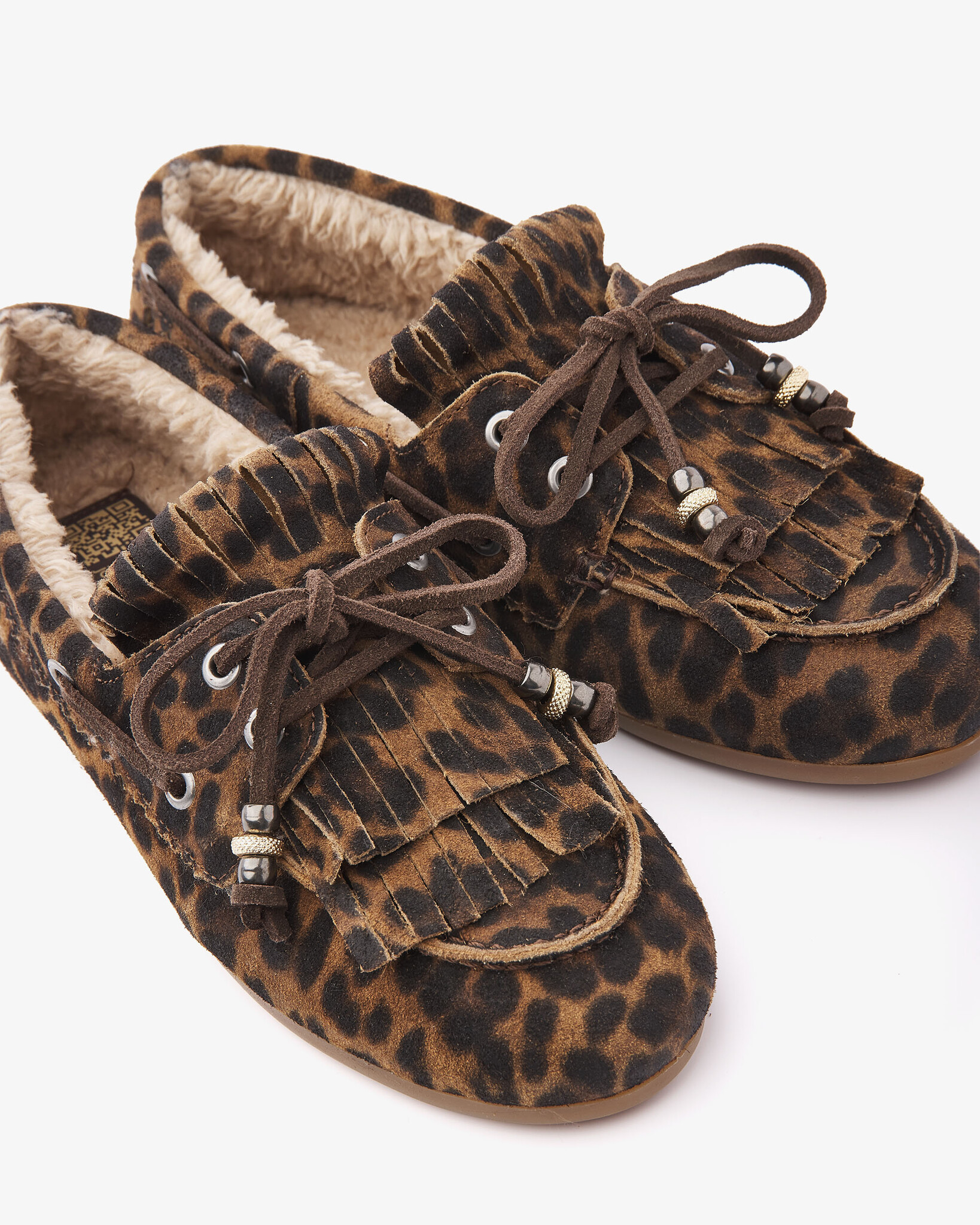 Via Vai VIA VAI Loafers June Shelby met bontvoering  62418-02-1005 Luipaard