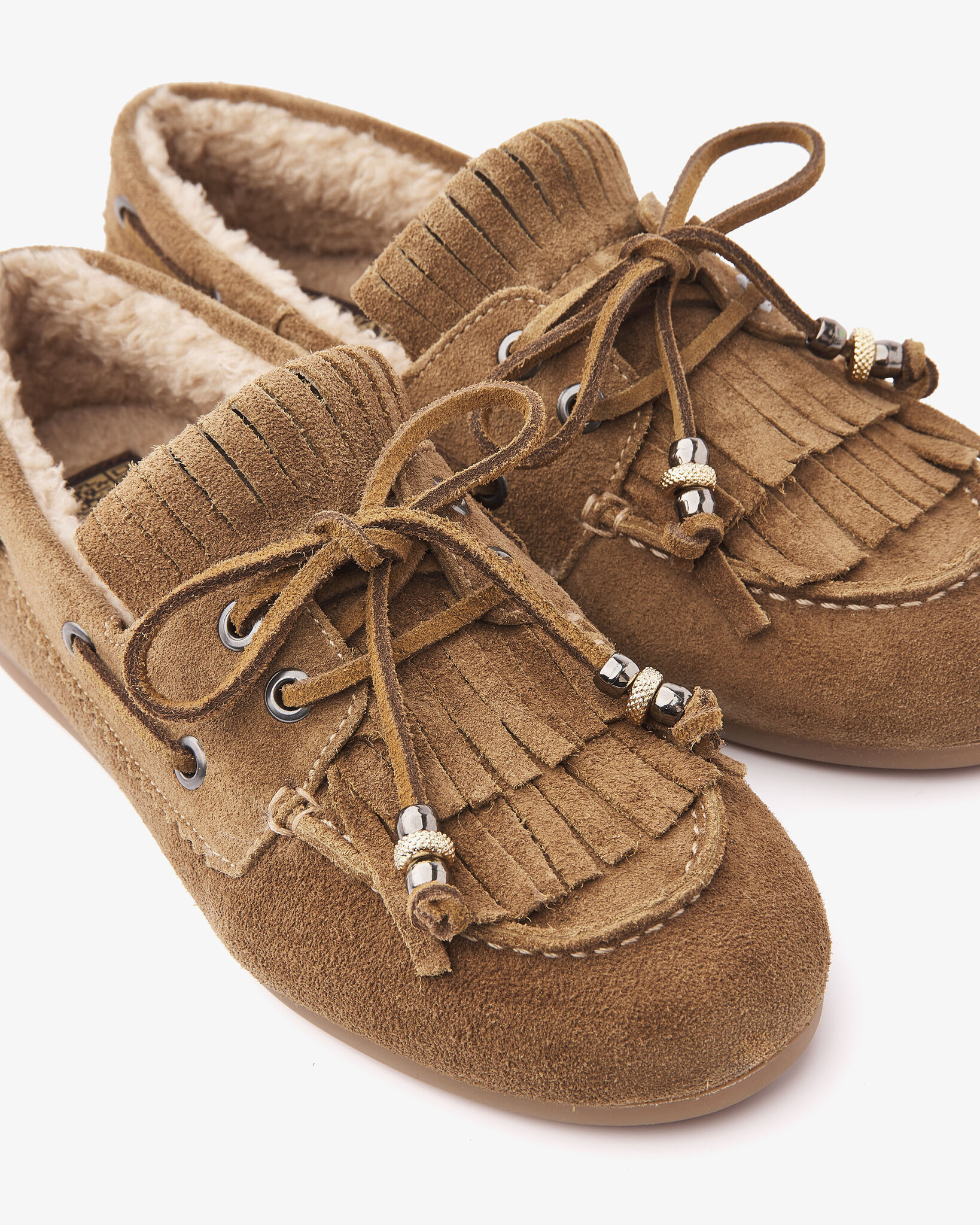 Via Vai VIA VAI Loafers June Shelby met bontvoering 62418-03-1384 Khaki