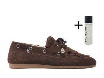 Via Vai VIA VAI Loafers June Shelby met bontvoering 62418-03-316 Bruin