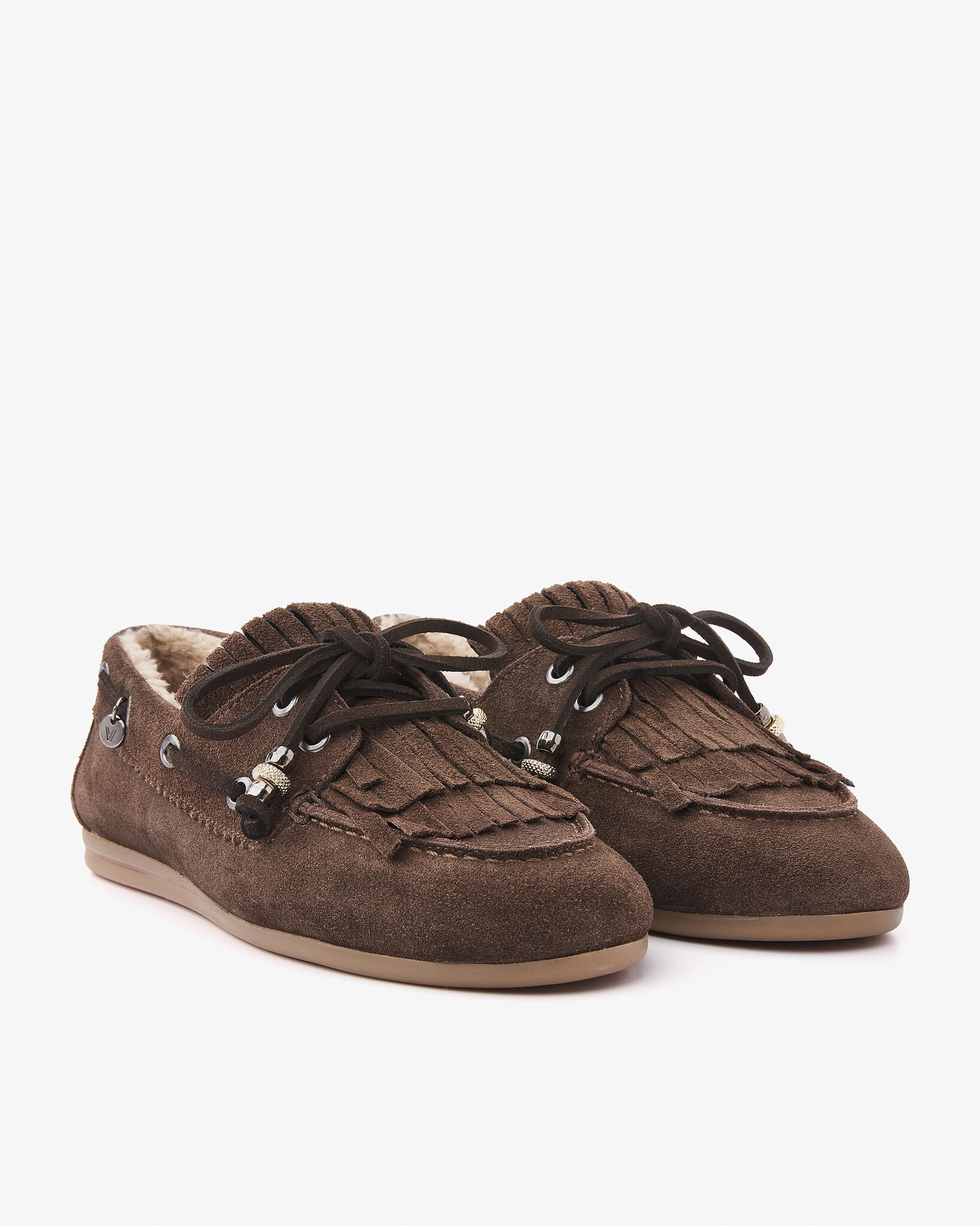 Via Vai VIA VAI Loafers June Shelby met bontvoering 62418-03-316 Bruin