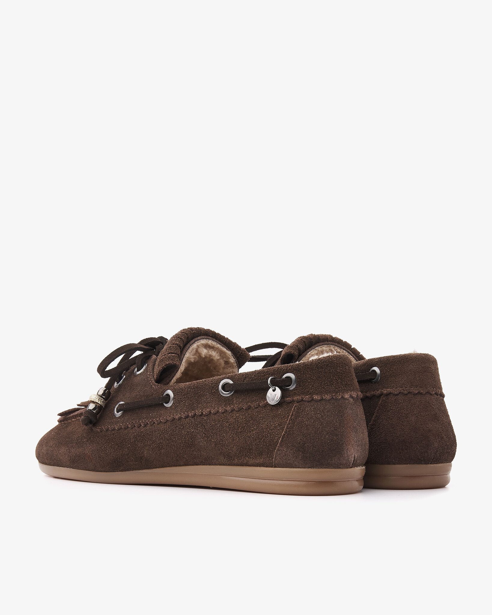 Via Vai VIA VAI Loafers June Shelby met bontvoering 62418-03-316 Bruin