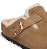 Birkenstock Birkenstock Muiltje Boston VL/ Shearling 1032432 Dark Tea