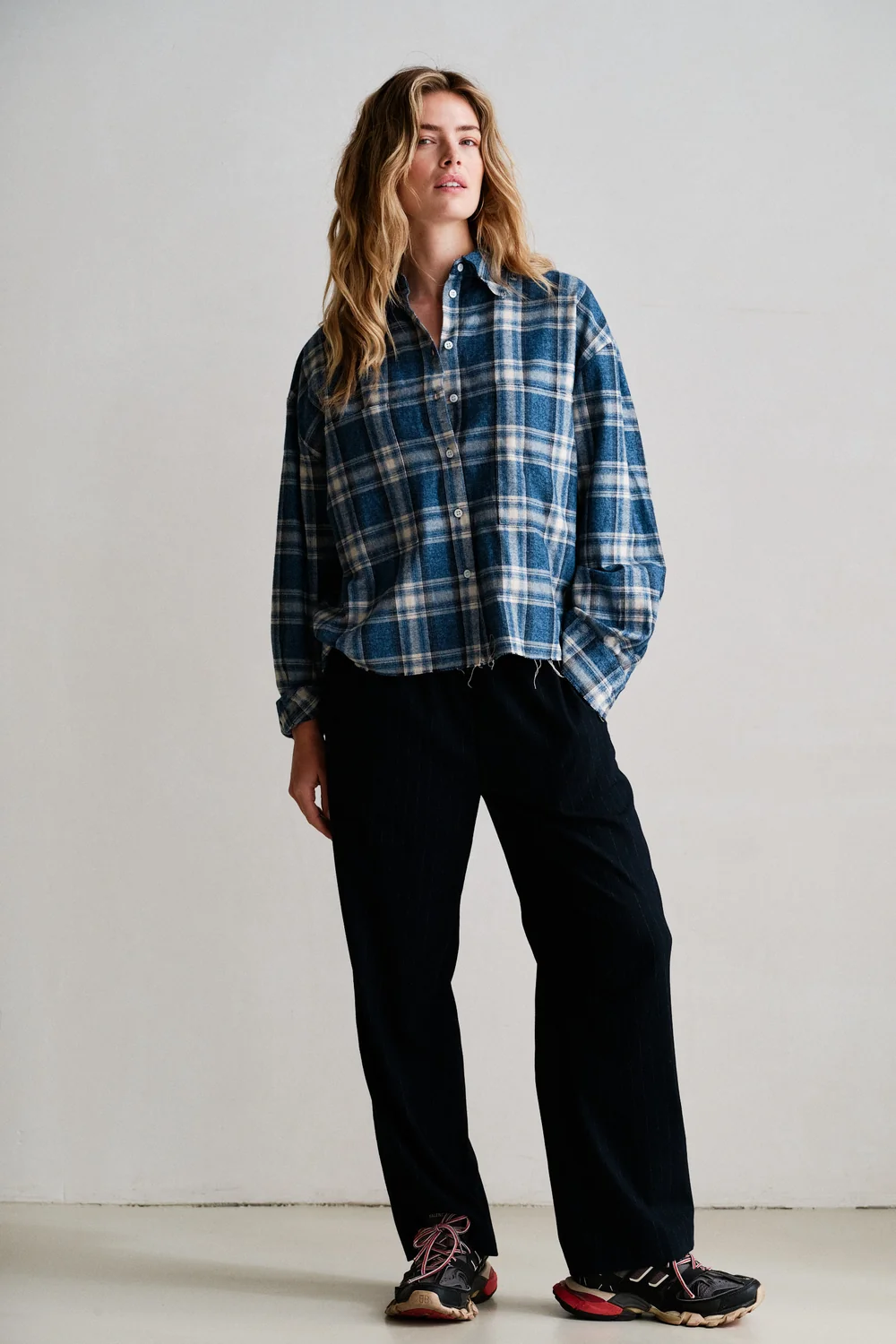 Penn & Ink Penn & Ink Blouse W26C421 Blauw