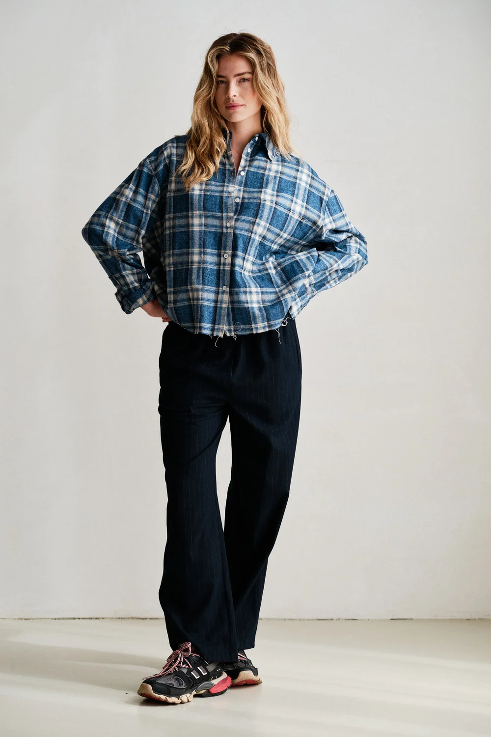 Penn & Ink Penn & Ink Blouse W26C421 Blauw