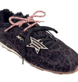 MRP MRP Sneaker Medelin Fur Luipaard Bruin