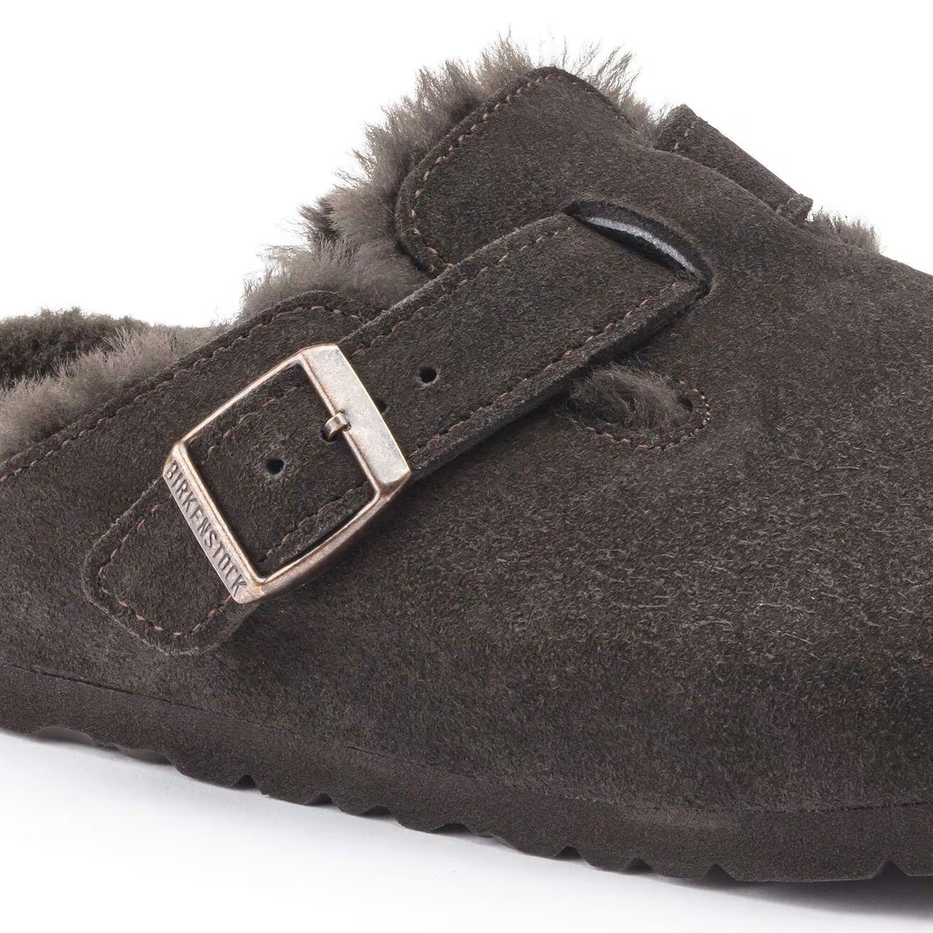 Birkenstock Birkenstock Muiltje Boston VL/ Shearling 1020529 Mocca