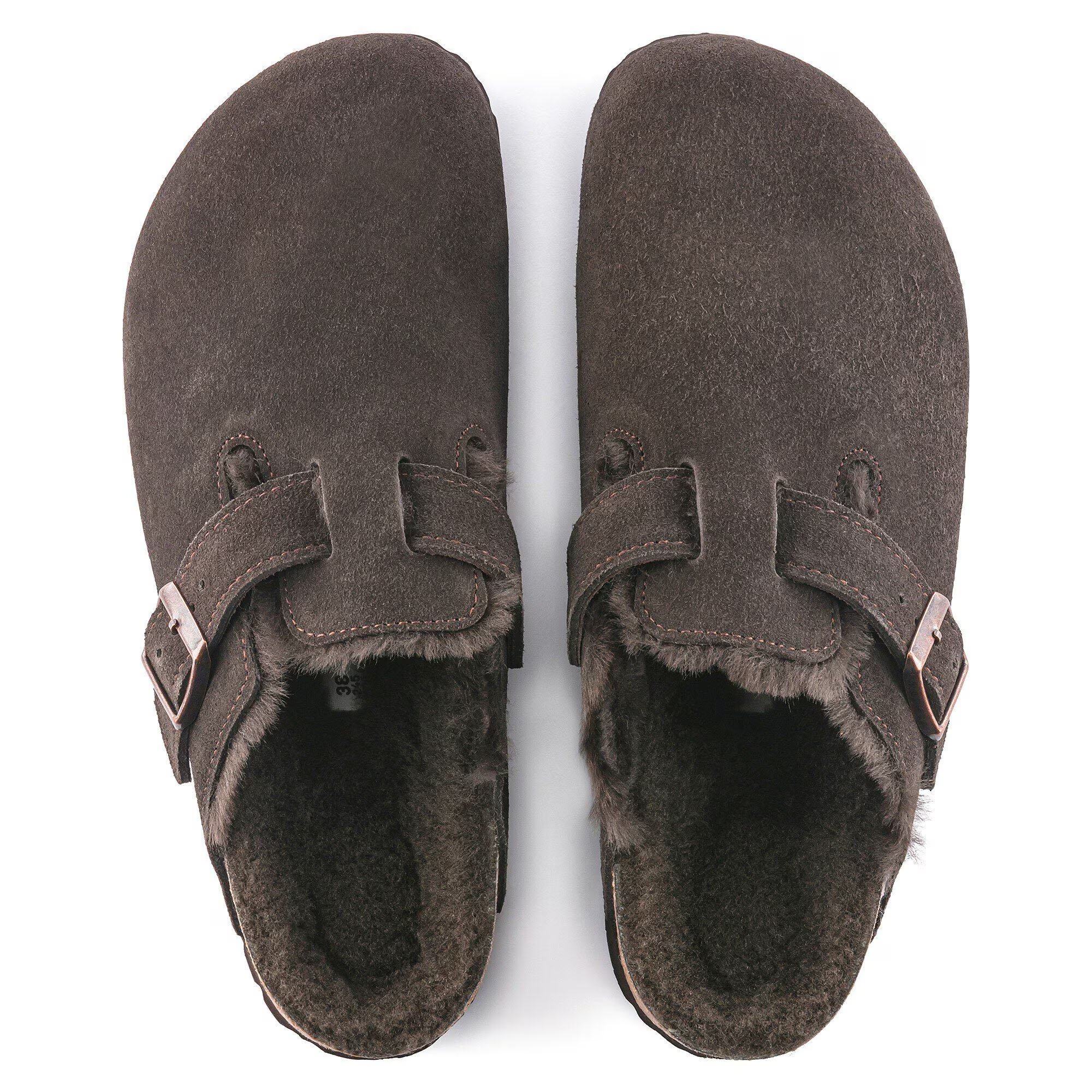 Birkenstock Birkenstock Muiltje Boston VL/ Shearling 1020529 Mocca