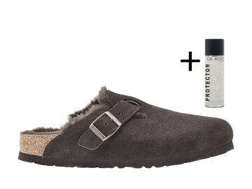Birkenstock Birkenstock Muiltje Boston VL/ Shearling 1020529 Mocca