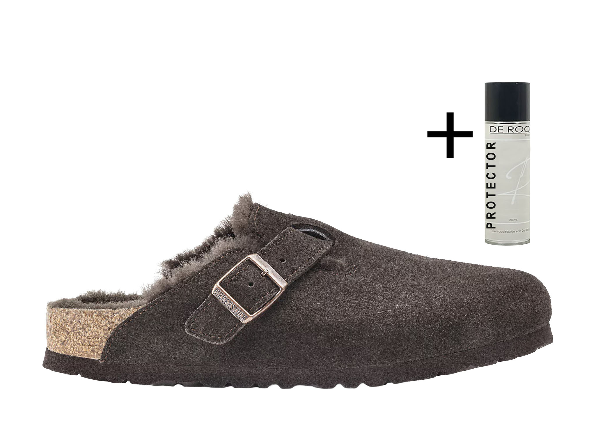 Birkenstock Birkenstock Muiltje Boston VL/ Shearling 1020529 Mocca