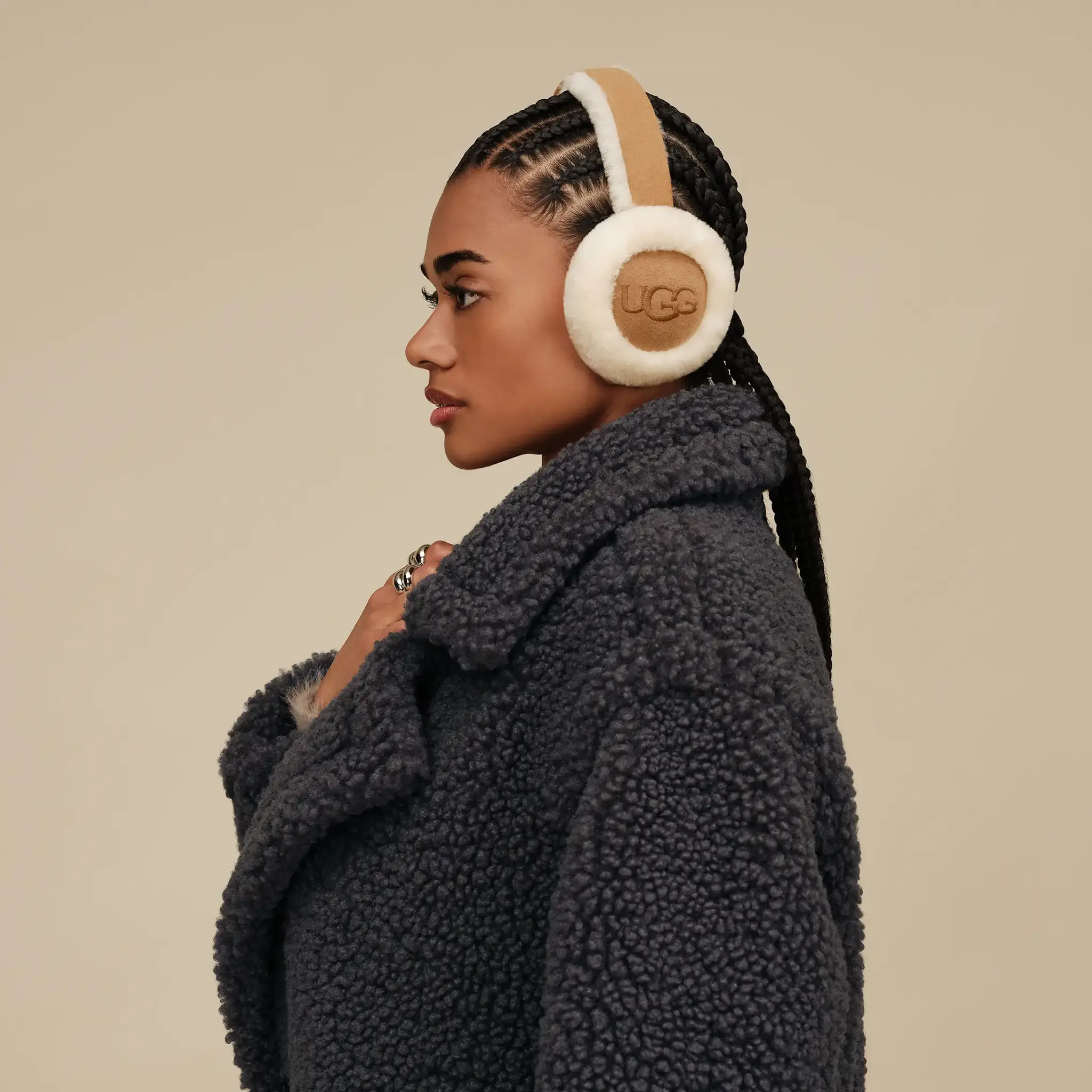UGG UGG Embroidery Earmuff 20955 Chestnut
