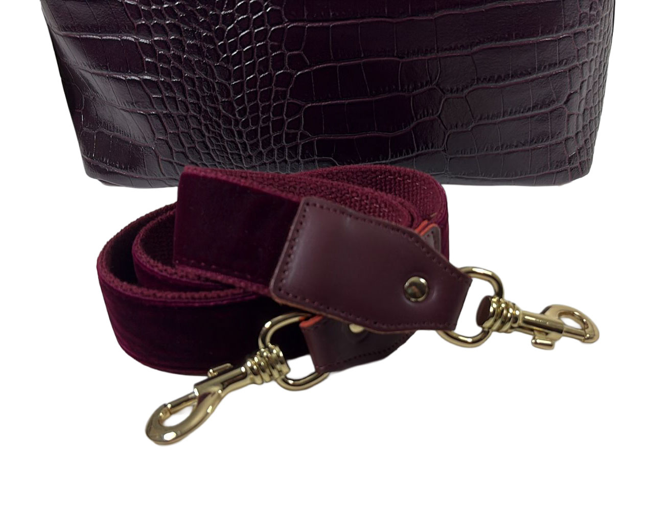 ViaMailBag ViaMailBag Tas Coral  Z04 Croco Bordeaux