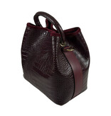 ViaMailBag ViaMailBag Tas Coral  Z04 Croco Bordeaux