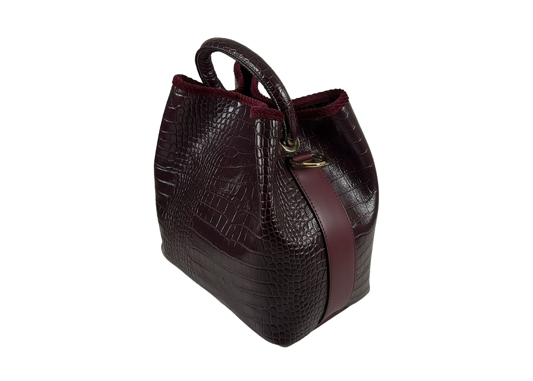 ViaMailBag ViaMailBag Tas Coral  Z04 Croco Bordeaux