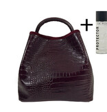 ViaMailBag ViaMailBag Tas Coral  Z04 Croco Bordeaux