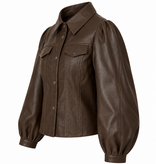 Goosecraft Goosecraft Jas Panny Blouse Donker Bruin