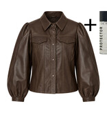 Goosecraft Goosecraft Jas Panny Blouse Donker Bruin