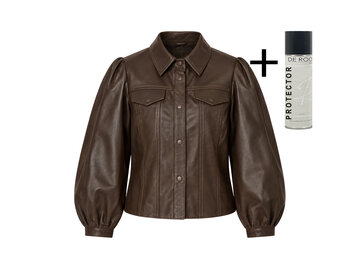 Goosecraft Goosecraft Jas Panny Blouse Donker Bruin