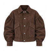 Goosecraft Goosecraft Jas Sue Jacket Goat Suède Donker Bruin