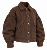Goosecraft Goosecraft Jas Sue Jacket Goat Suède Donker Bruin