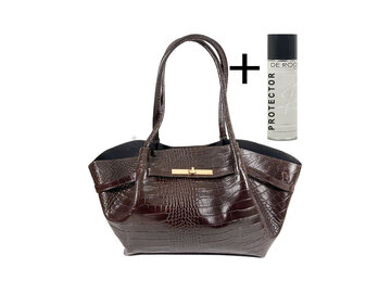 ViaMailBag ViaMailBag Tas Zuma Z01 Croco Bruin