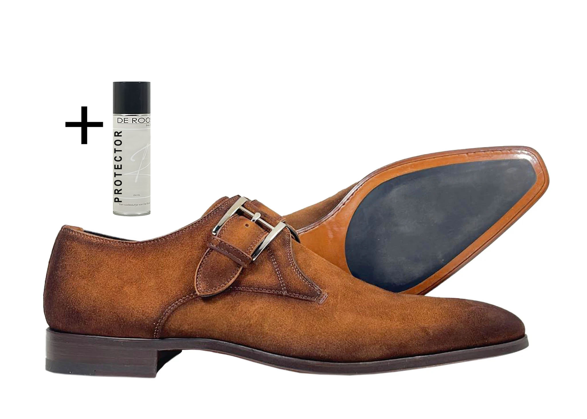 Magnanni Magnanni instapschoen met gesp 13645 cognac suède