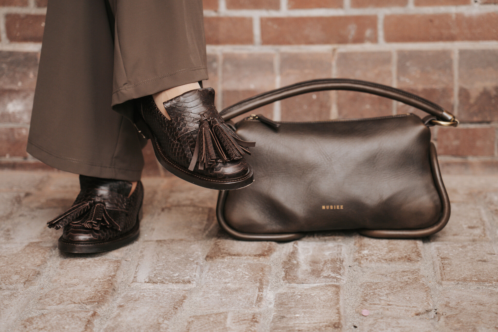 Nubikk Nubikk Tas Bibi Bag Leer Bruin