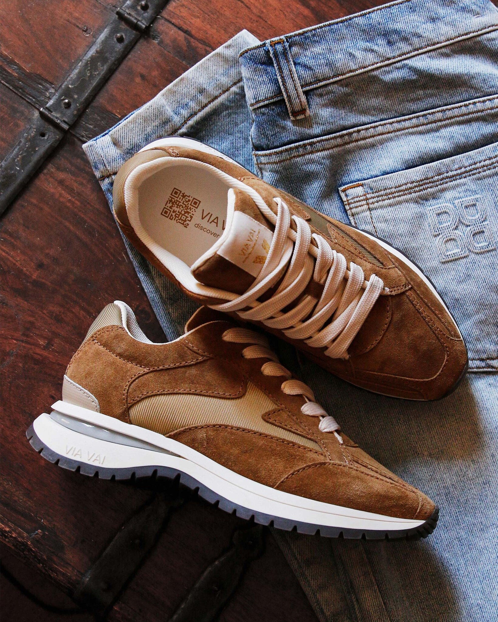 Via Vai VIA VAI Sneakers Usher Riggs 62343-01-1384 Cognac