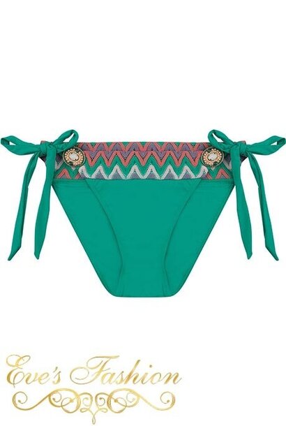 Boho Bikini - Iconic Small String Bottom Smaragd Green