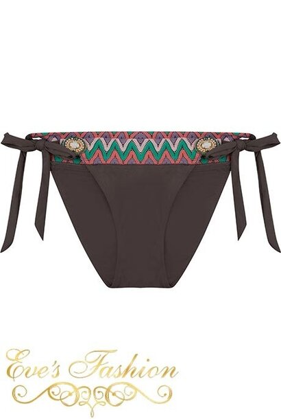 Boho Bikini - Iconic Small String Bottom Dark Taupe