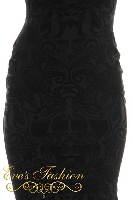 Eve Exclusive - Eleganza Velvet Dress Black-4
