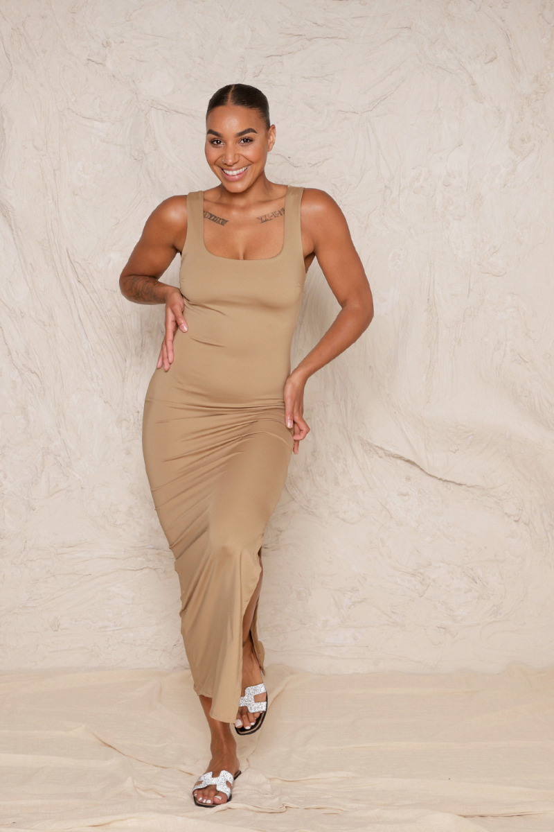 Soft Lounge Dress Sand-3