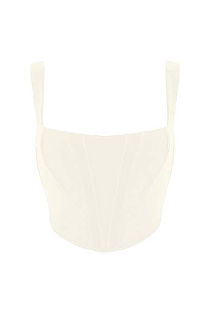 Cally Corset Top Creme