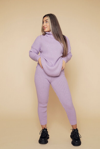 Gigi High Neck Comfy Two Piece Lila-One Size