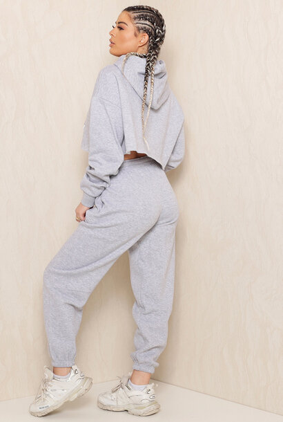 Amber Cropped Joggingsuit Grey