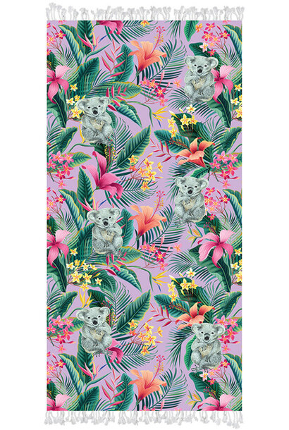 Tropical Koala Beachtowel