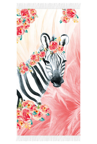 Zebra Boho Beachtowel