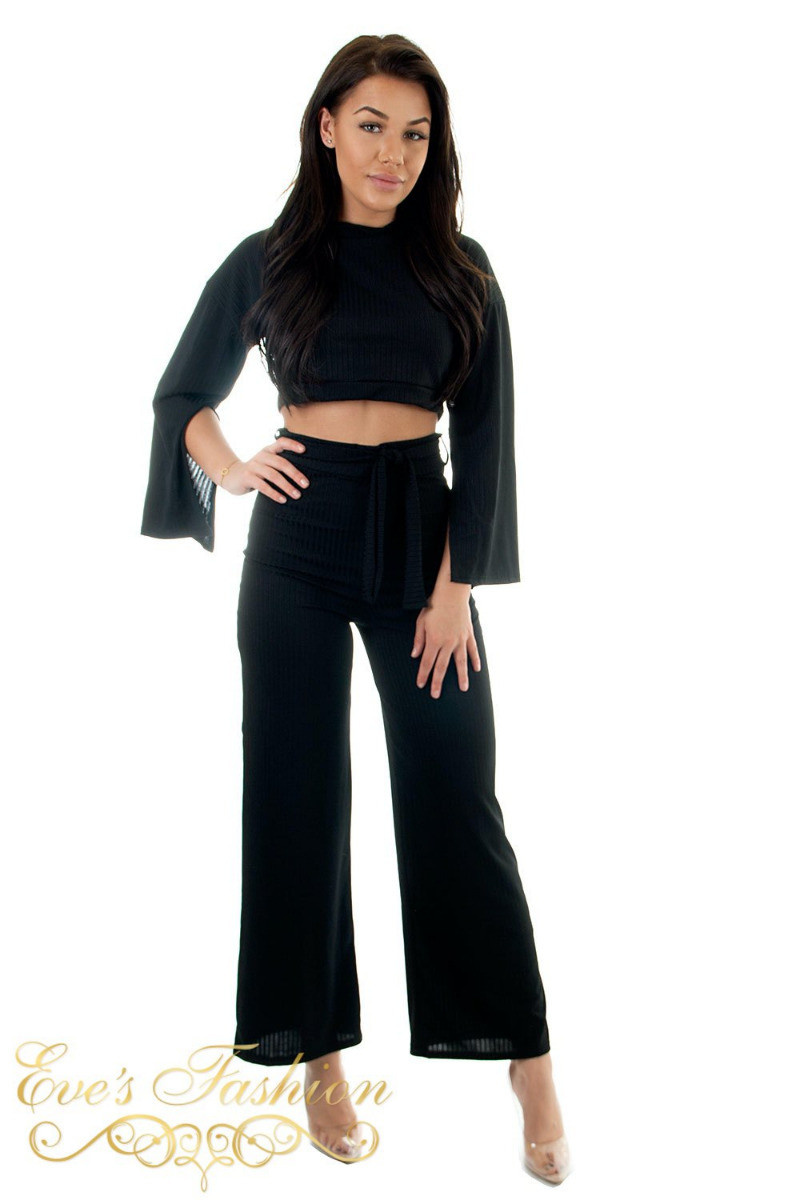 Eve - Reese Two Piece Loungewear Black-1