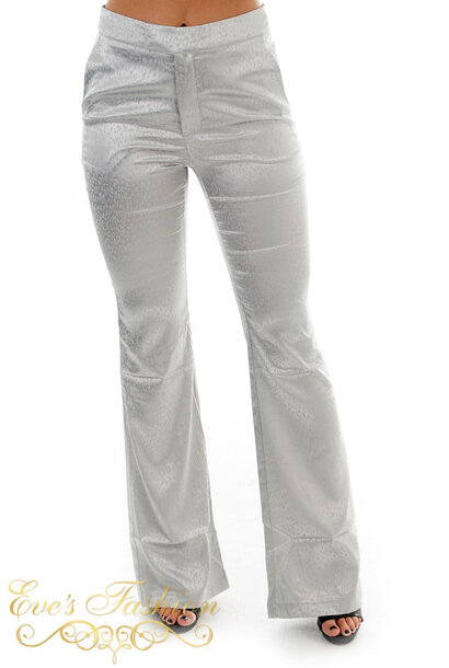 Eve Exclusive - Kayla Satin Suit Silver