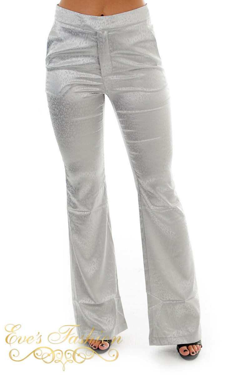 Eve Exclusive - Kayla Satin Suit Silver-1