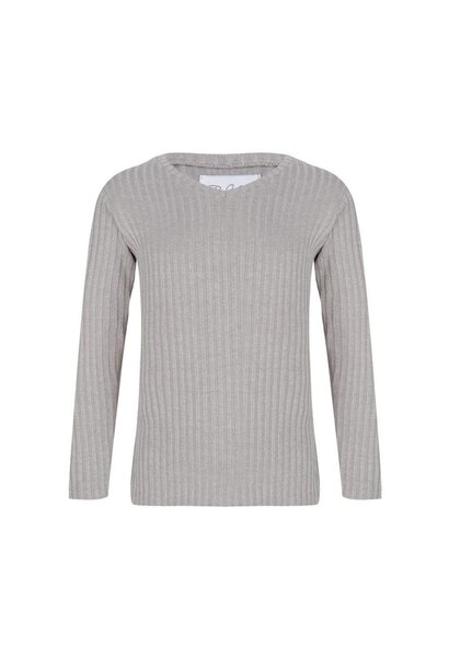 By Veer - Kids V-Neck Light Grey