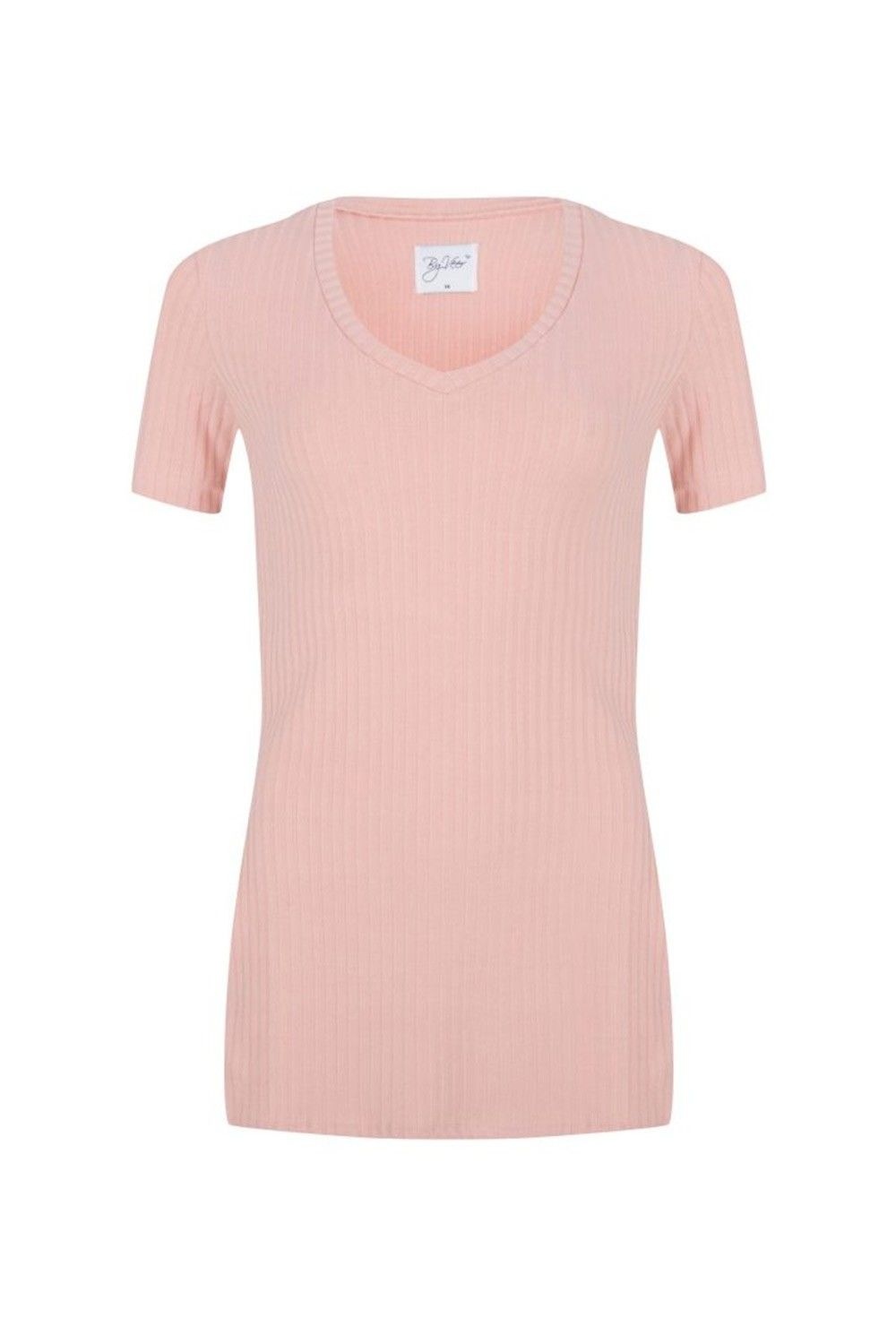 By Veer - V-Neck Tshirt Pink-1