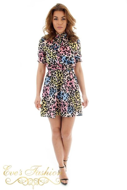 Eve - Safira Tiger Dress Multicolor