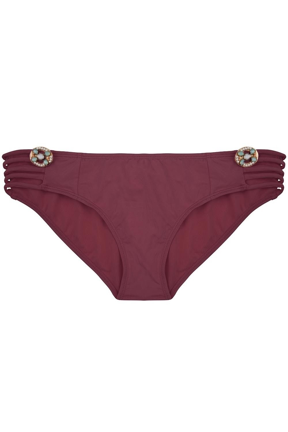 Boho Bikini - Bottom Fancy Aubergine-1