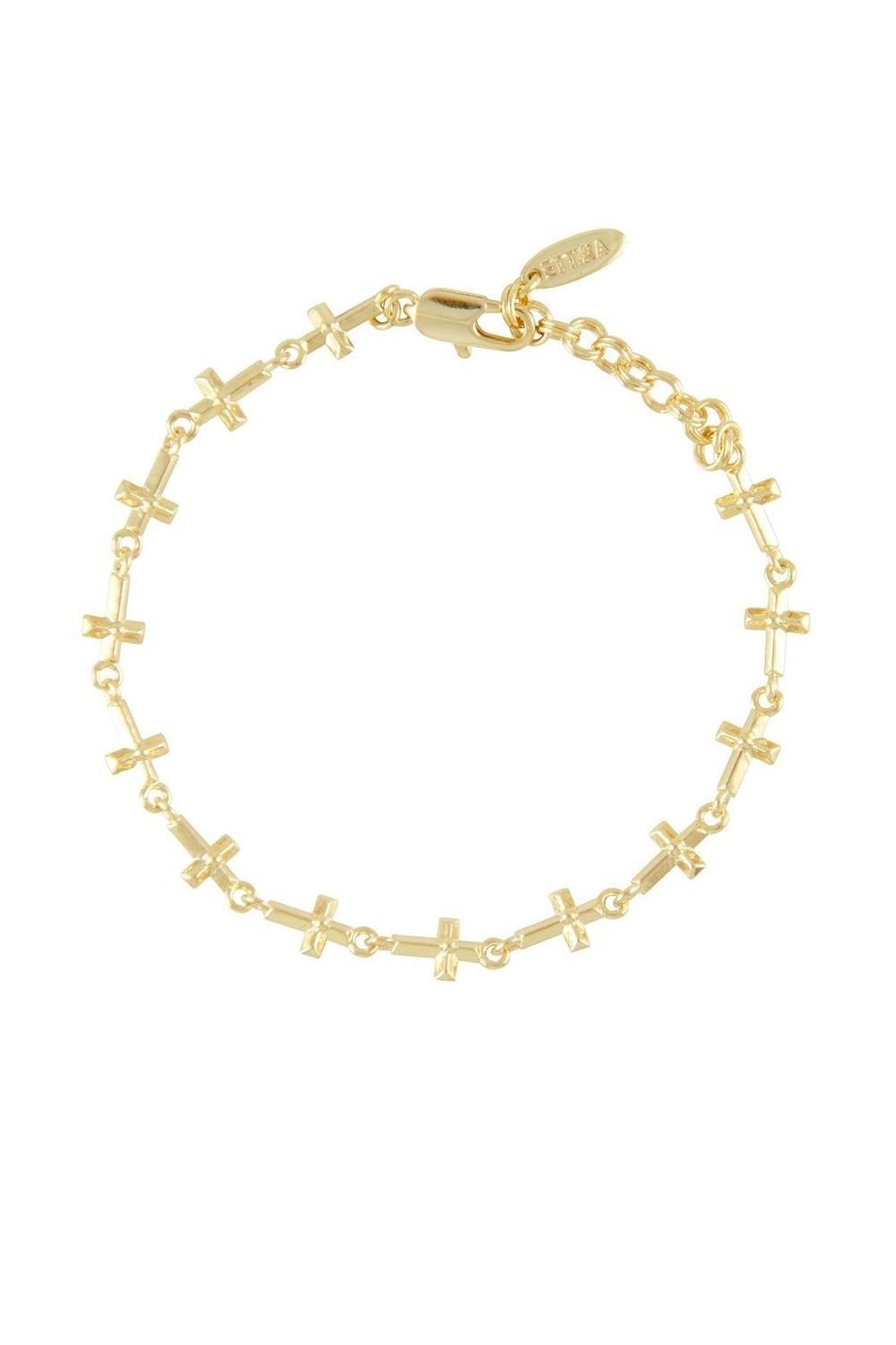 Ettika - Lucky Charm Cross Bracelet 'The Selector'-1