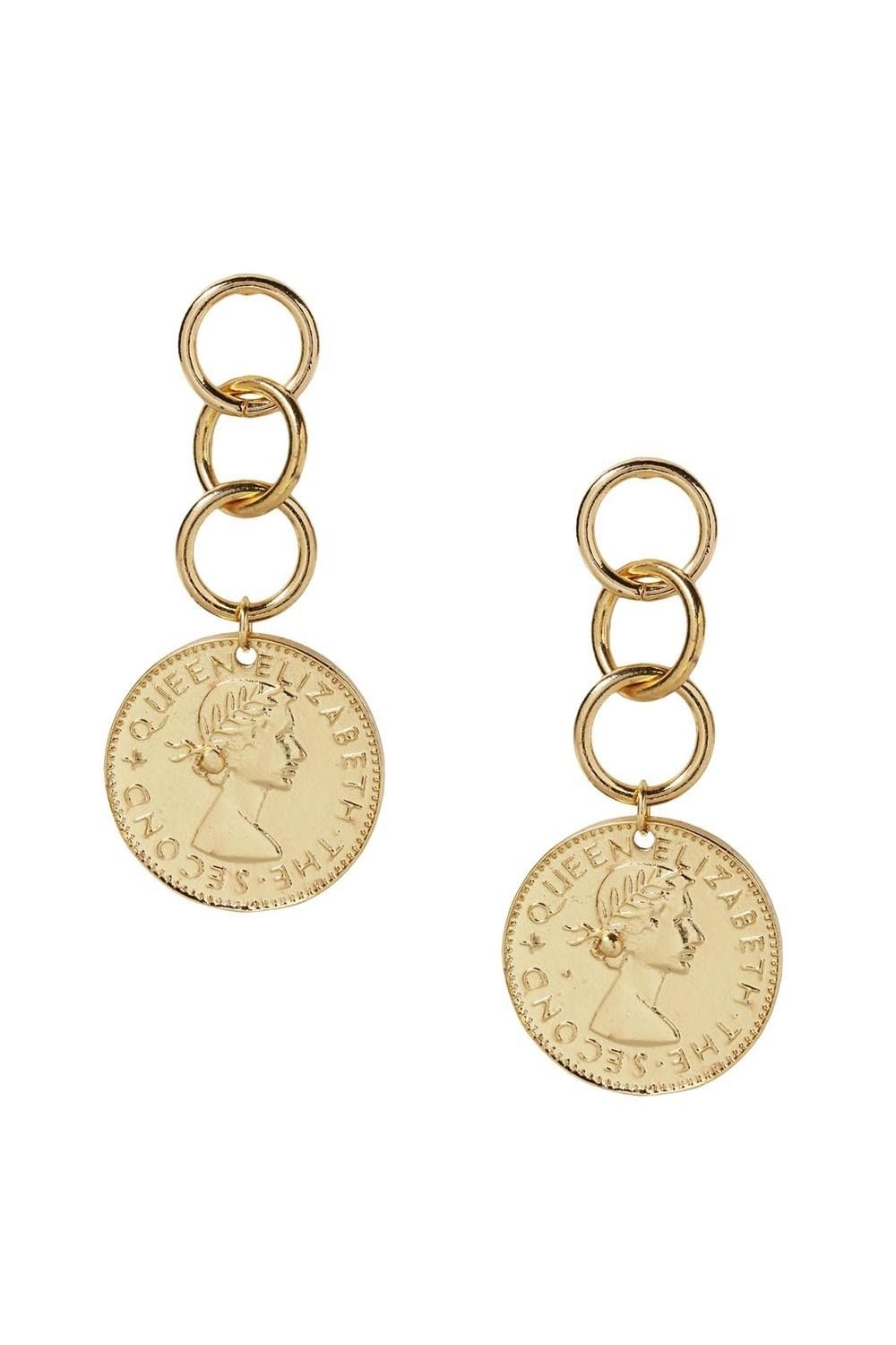 Ettika - Coin Stopper Earrings in Gold-1